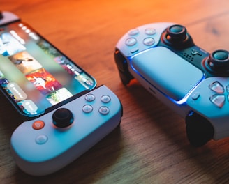 Vibrant gaming interface showcasing app cards with bright gradients and dynamic icons.